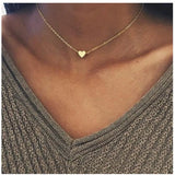 Silver Plated Small Heart Necklaces Women Jewelry Pendant Necklace