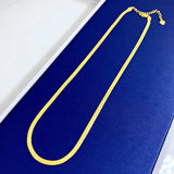 Snake Clavicle Chain 925 Silver Plating 18k Neck Chain Euro American