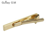 Golden Alloy Tie Clip Classic Meter Tie Bar Crystal Business Collar Pin