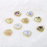 Colorful Heart Jelly Resin Charms Earring Pendants 30pcs
