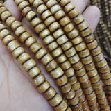 Golden Coral Strands Abacus Shape DIY Jewelry 4X8MM 5X9MM