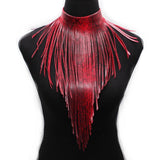 Goth Punk Leather Choker Necklace Gothic Collar