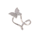 Gothic Metal Thin Nail Rings Butterfly Shape Rings