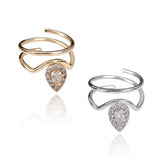 Gothic Metal Thin Nail Rings for Women, Fingertip Protective Cover Ring Jewelry