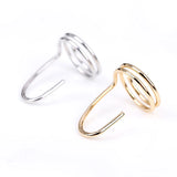 Gothic Metal Thin Nail Rings for Women