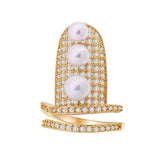 Gothic Metal Thin Nail Rings Fingertip Cover Ring Jewelry Gift