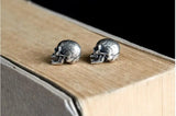 Gothic Punk 925 Silver Skull Stud Earring
