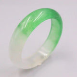 Delicate Smooth Jadeite Bangle 16mm Green 60mm