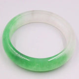 Delicate Smooth Jadeite Bangle 16mm Green 60mm