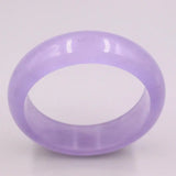 Purple Jadeite Bracelet 17mm Wide Bangle 58mm Diameter