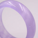Purple Jadeite Bracelet 17mm Wide Bangle 58mm Diameter