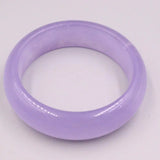 Purple Jadeite Bracelet 17mm Wide Bangle 58mm Diameter
