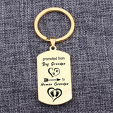 Grandfather Stainless Steel Keychain Charm Jewelry Keytags