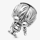Family Owl Robot Pendant Charm Beads For DIY Jewelry