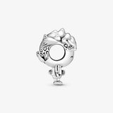 Family Owl Robot Pendant Charm Beads For DIY Jewelry