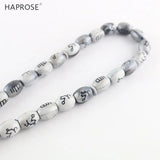 Gray Allah Beads Hand Bracelet 33 Beads Islam Muslim Allah Sculpting Text Beads