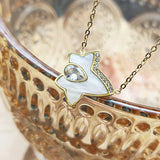 Green Maple Leaf Titanium Steel Necklace Retro Clavicle Chain