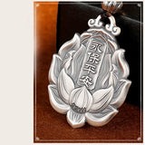 Guanyin Pendant Men's Necklace Safe And Domineering Rope Maitreya Buddha Pendant
