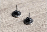 Retro High 925 Sterling Silver Stud Earrings Men's Women's Jewelry Gift