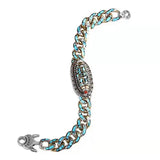 Guochao Retro Nine-eye Dzi Bead Bracelet Men's Gift