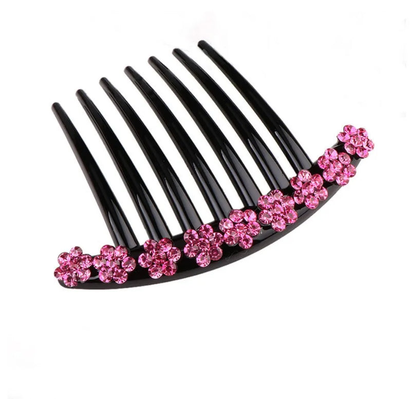 Rhinestone Barrette Hair Clip Tiara Headdress Crystal Hairpin Hair Accessories