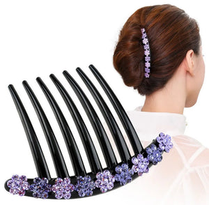 Rhinestone Barrette Hair Clip Tiara Headdress Crystal Hairpin Hair Accessories