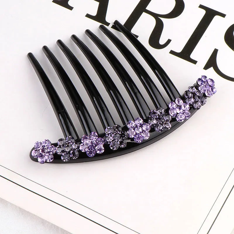 Rhinestone Barrette Hair Clip Tiara Headdress Crystal Hairpin Hair Accessories