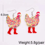 Halloween Cowboy Ghost Acrylic Earrings For Women