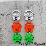 Halloween Cowboy Ghost Acrylic Earrings For Women