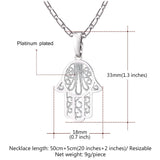 Hamsa Hand Necklace Gold/Silver Lucky Gift Necklace