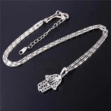 Hamsa Hand Necklace Gold/Silver Lucky Gift Necklace
