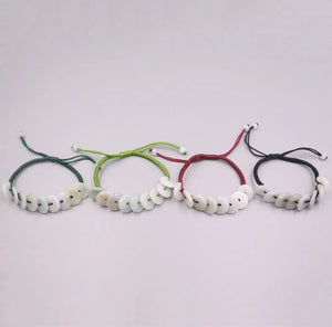 Jardite Hand Knitted Bracelet 16-20cm