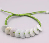 Jardite Hand Knitted Bracelet 16-20cm