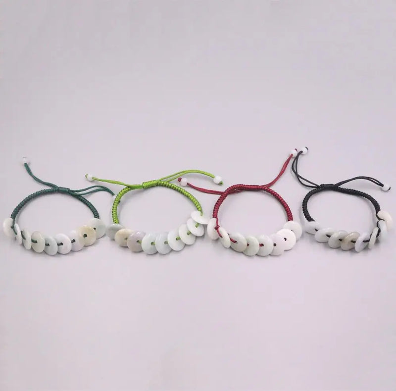 Jardite Hand Knitted Bracelet 16-20cm