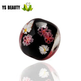 Hand-Painted Glass Beads Loose Beads Hand-Woven Pendant