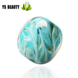 Hand-Painted Glass Beads Loose Beads Hand-Woven Pendant