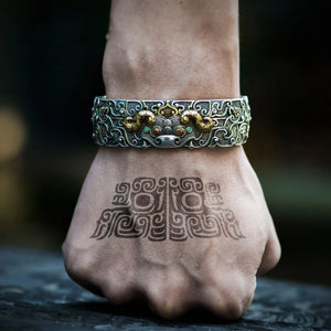 Gluttonous Men and Women Open Bracelets Personality Domineering