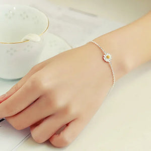 Chrysanthemum Flower 925-Silver Bracelet For Women