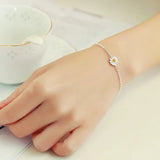 Chrysanthemum Flower 925-Silver Bracelet For Women