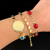 Copper Plated Chain Bracelet Unisex Jewelry Middle East Wedding