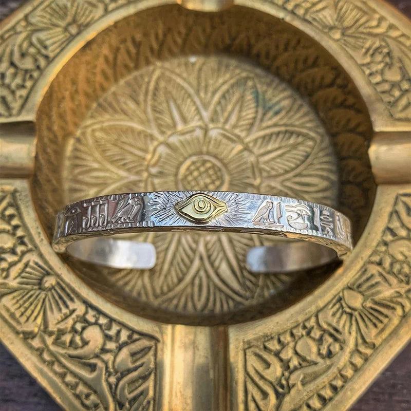 Eye Of Horus Silver Bracelet Men's Jewelry Accessories