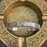 Eye Of Horus Mens Silver Bracelet