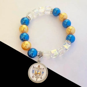 Greek Sorority Pearl Charms Bracelet