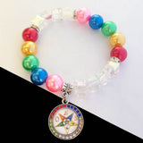 Greek Sorority Pearl Charms Bracelet