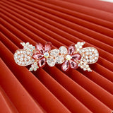 Rhinestone Flower Hair Accessory French Boutique Hairpin Women