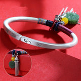Ethnic Style Silver Bracelet for Girlfriend