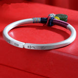 Ethnic Style Silver Bracelet for Girlfriend