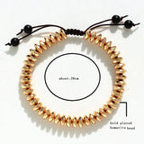 Men's Hematite Stone Beads Bracelet Friendship Jewelry