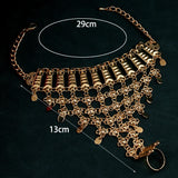 Metal Bracelet Ring Set Plating Arabic Wedding Jewelry