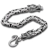 Retro Thai Silver Bracelet Men's Domineering Rough Style Couple Jewelry